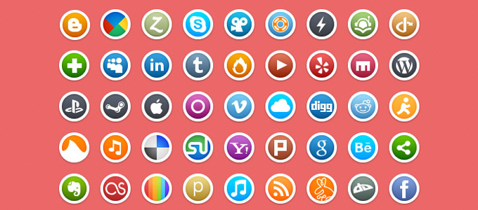 free-social-icoon-sets