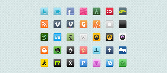 free-social-icoon-sets